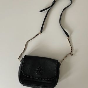 Tory Burch Black Cross Body Chain Bag